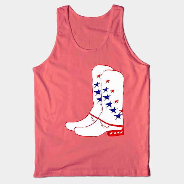 Cowgirl Boots! Tank Top by designs-by-ann